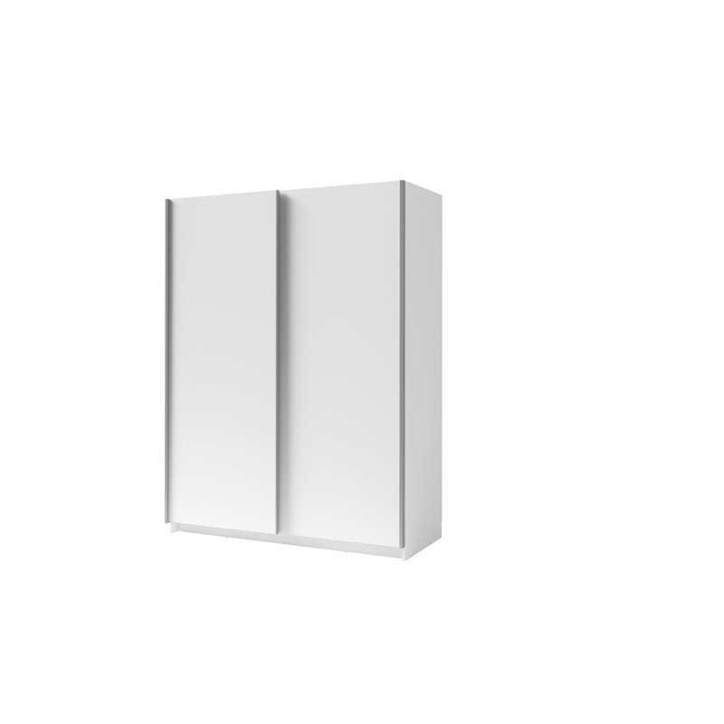 Laminate Wardrobe, 198.5cm H x 180.6cm W x 62cm D, White