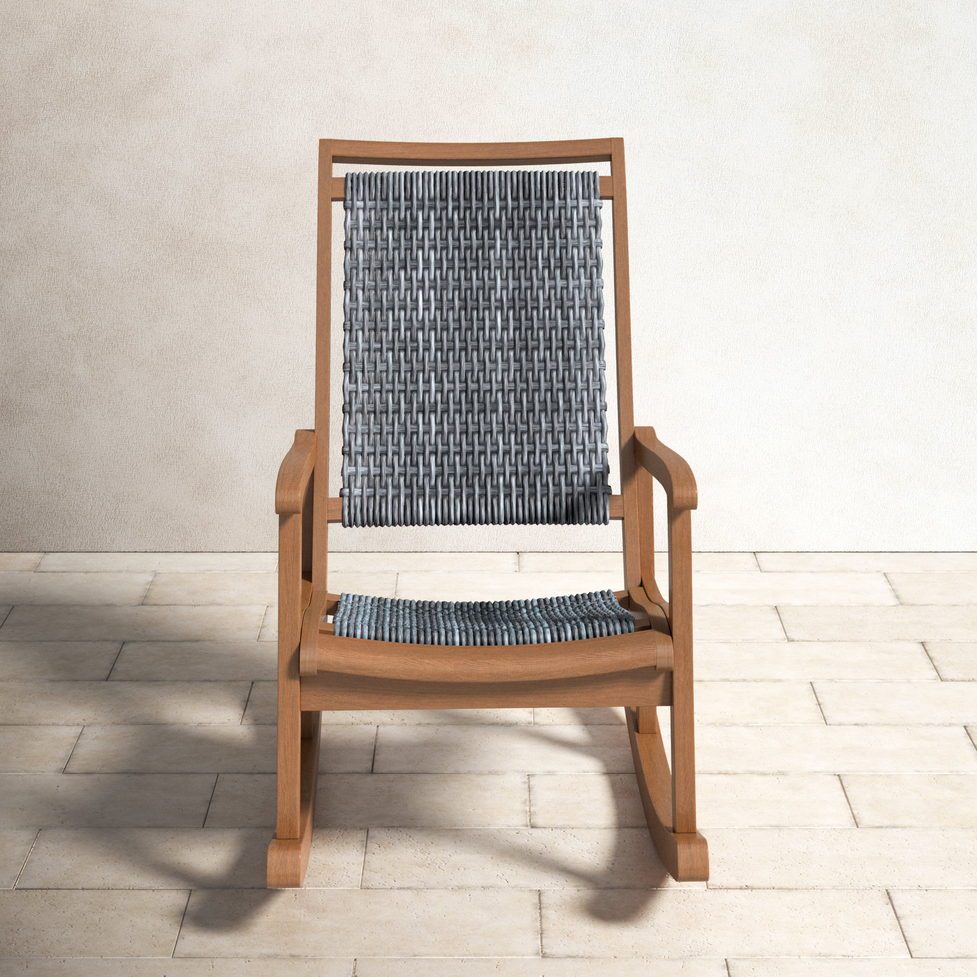 Eucalyptus wood rocking discount chair