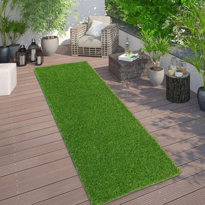 Tapis de gazon artificiel intérieur / extérieur 2 x 8 pi