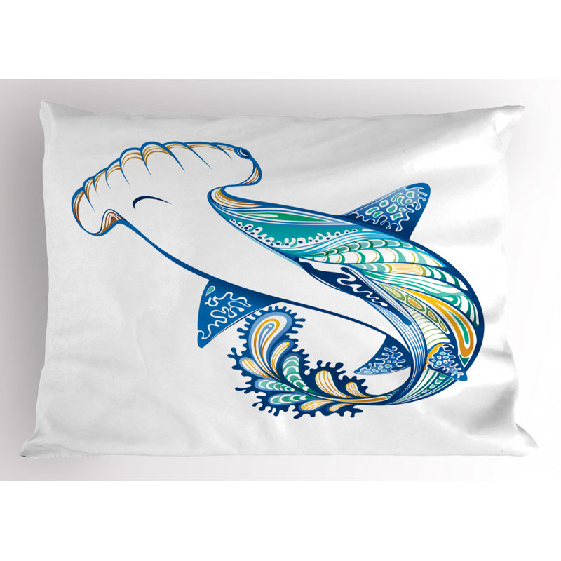 Shark Polyester Sham Set, King