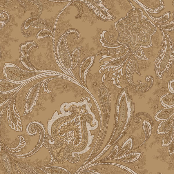 Elegance 10m x 53cm Satin Wallpaper Roll, Bronze Brown