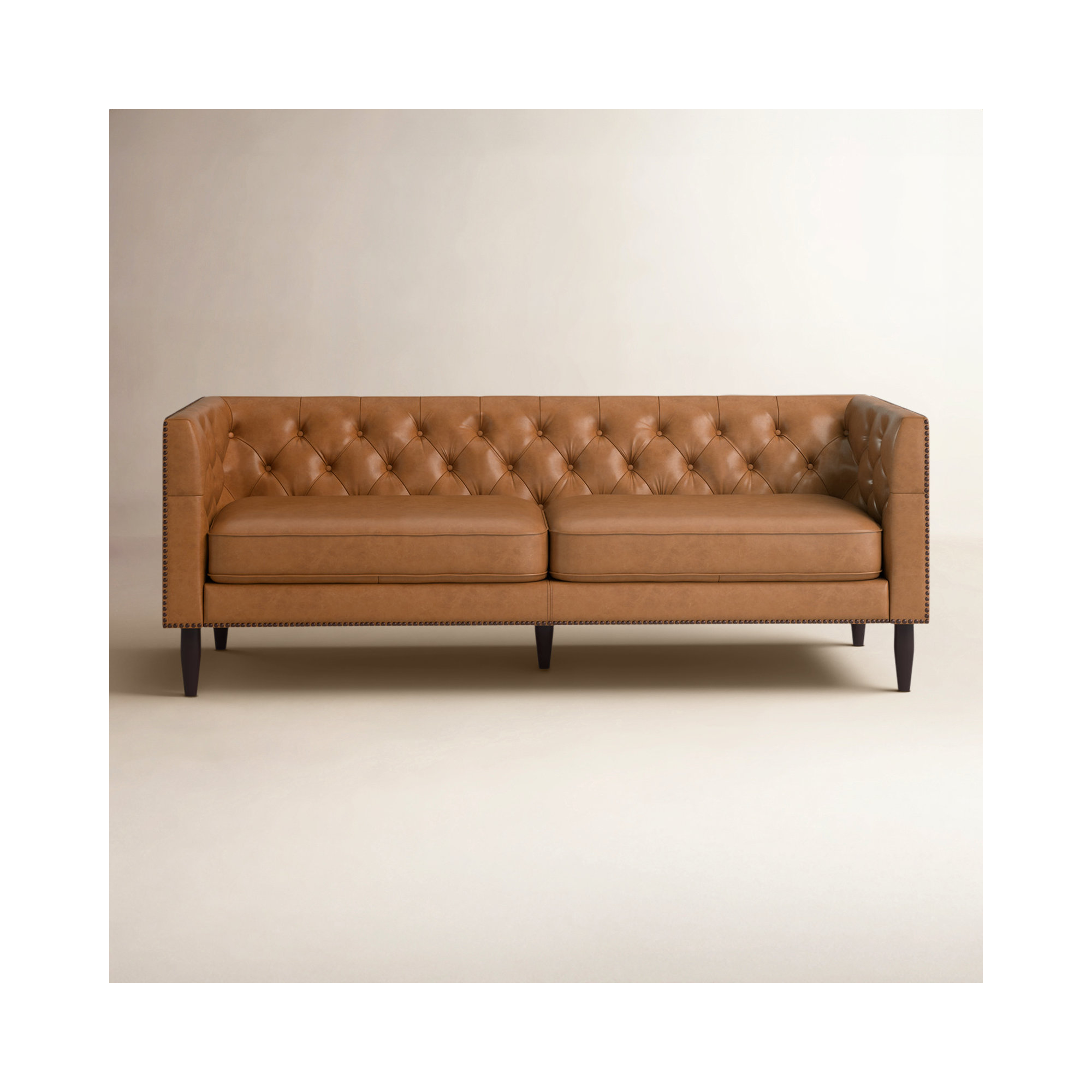 Woodford 84.6'' Upholstered Sofa, Brown