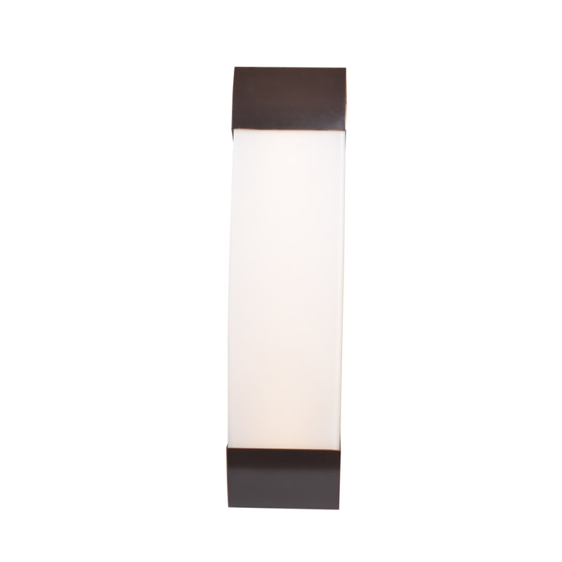Éclairage de meuble-lavabo à del 1 lumière à luminosité réglable Albarado, Bronze