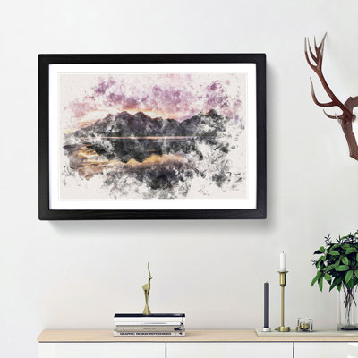 Black Sand Beach Iceland - Picture Frame Graphic Art Print