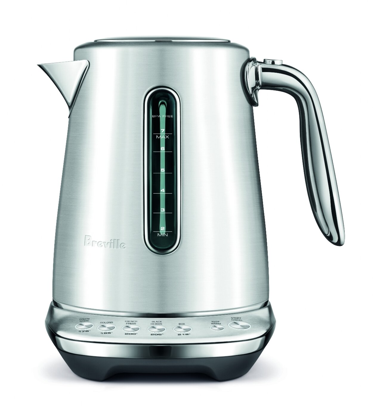 Krups Smart Temp Plastic and Stainless Steel Electric Kettle 1.7 Liter  Adjustable Temperatures 1500 Watts Digital Control, Double Wall, Fast  Boiling, Auto Off, Keep Warm, Cordless Black