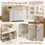 Meuble-lavabo de salle de bain de 60 pouces avec lavabo en résine-1026633664