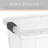  Clear Storage Boxes with Lids, 11 Quart Plastic Container Bins for Organizing, Stackable Crates, BPA Free, Non Toxic, Odor Free, Organizers for Home, Office, School, and Dorm, 12 Pack-370040264