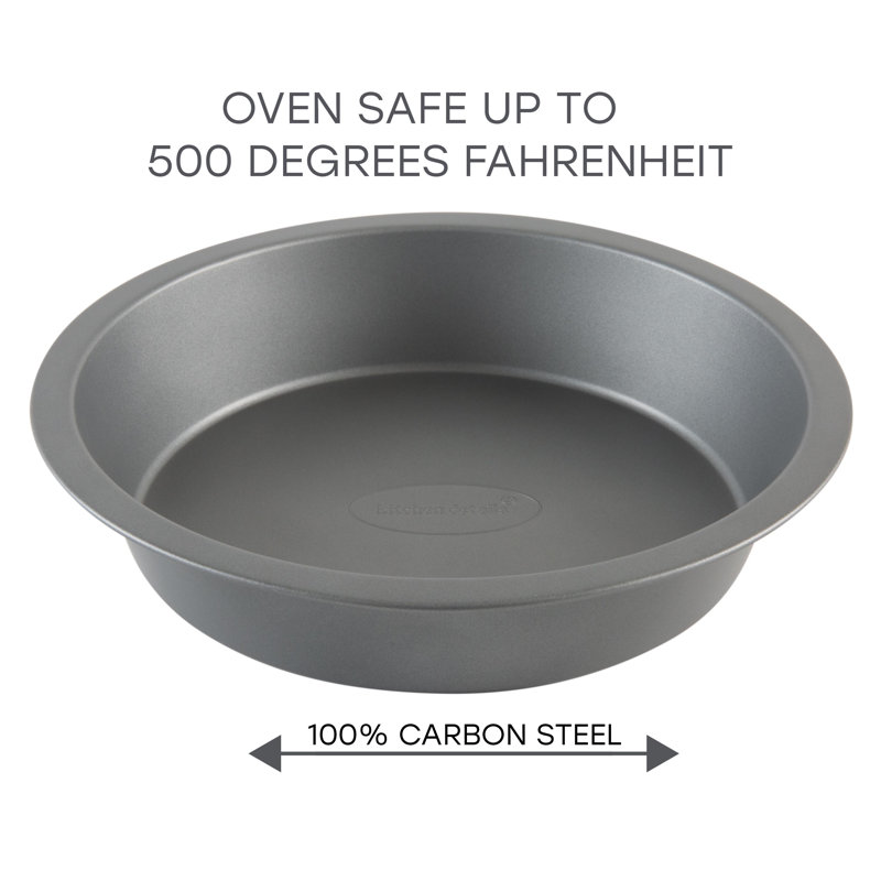 9.5 Inch Gray Non-Stick Round Carbon Steel Cake Pan