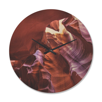 Lumière dans l'horloge murale Antelope Canyon