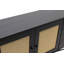 Console moderne avec pieds en métal, noir, 63,0 x 35,4 x 15,7 pouces | 100% aggloméré enduit de mélamine, conception durable | Parfait pour le vestibule et le salon, style géométrique industriel, capacité de 33,1 lb-1610849879