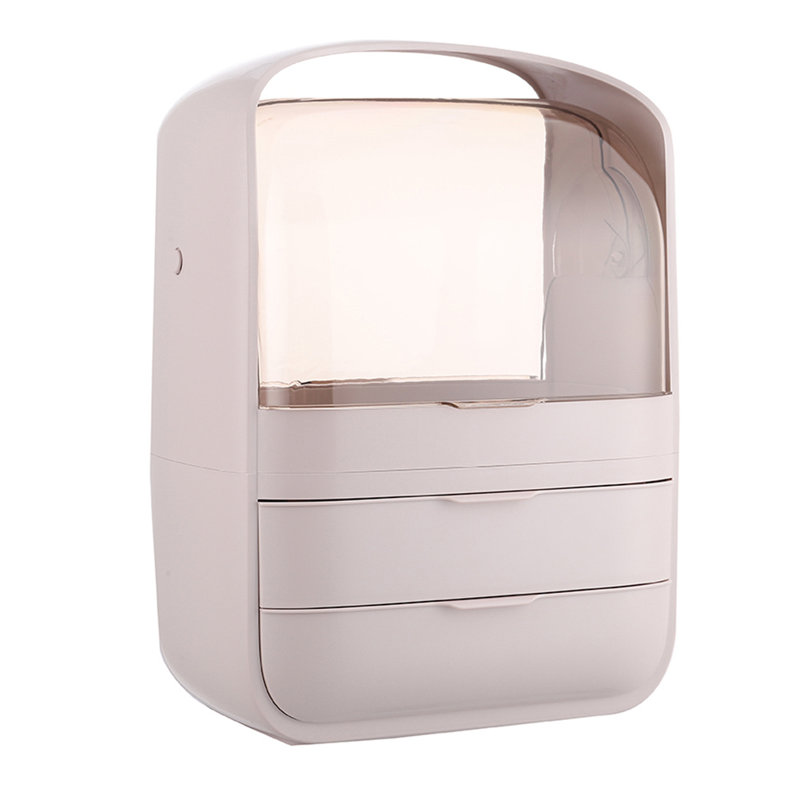 Dashia Plastic Makeup Organiser, Pink