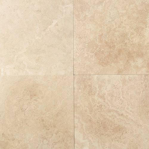 Travertine Collection 24" x 24" Natural Stone Field Tile in Mediterranean Ivory