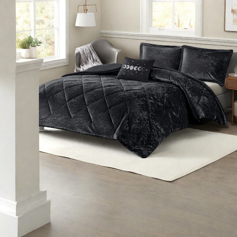 Ensemble de literie de luxe, courtepointe en polyester avec coussin décoratif pour la maison