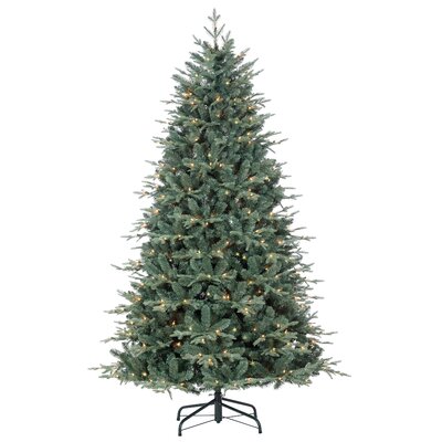 7' H Extra Full Green Realistic Artificial Spruce Christmas Tree with 400 Lights -  The Holiday Aisle®, 288704A82A3F4A7FA853640B0EDA69D8