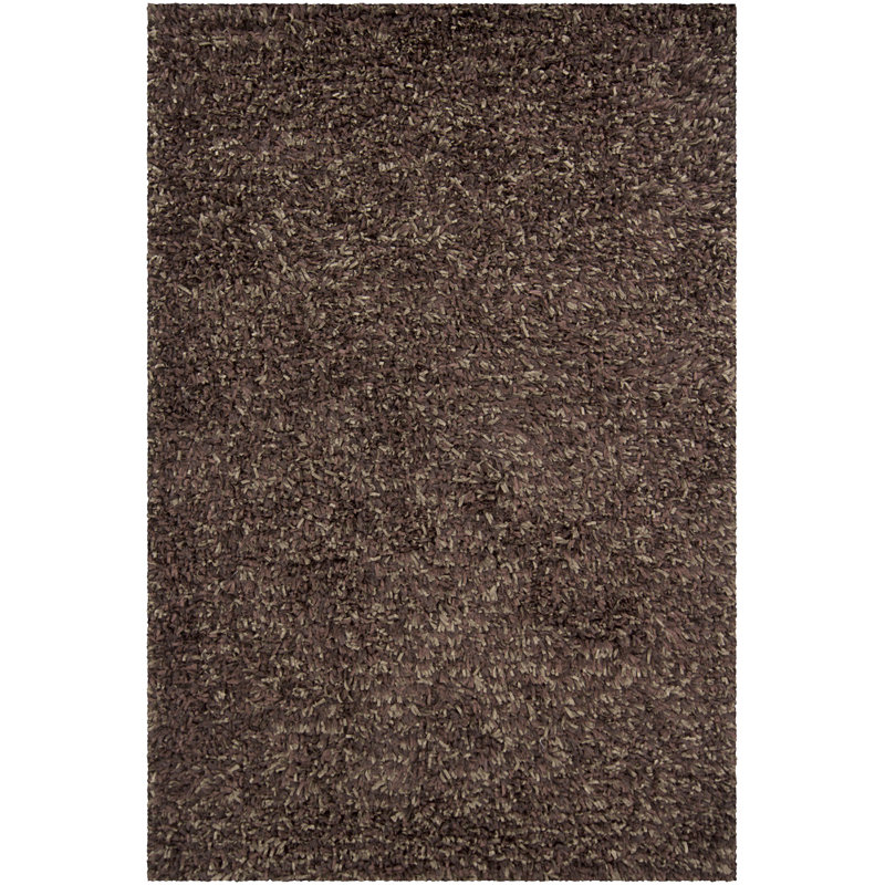 Etop Gray Area Rug, Rectangle 9' x 13', Brown