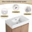 Ensemble de meuble-lavabo mural simple 30 po Reeshemah