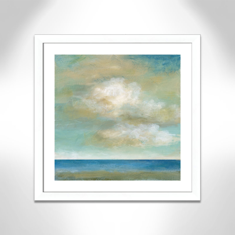 Cloudscape II - peinture encadrée, Blanc mat, H 29 po x l 29 po x P 1,25 po