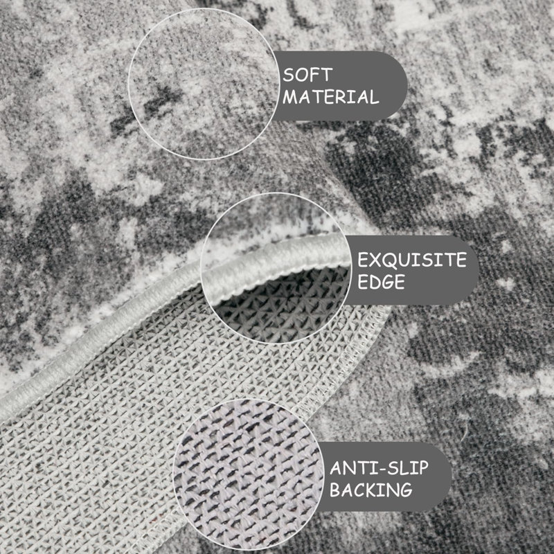 Washable Kitchen Rug, 65x180cm