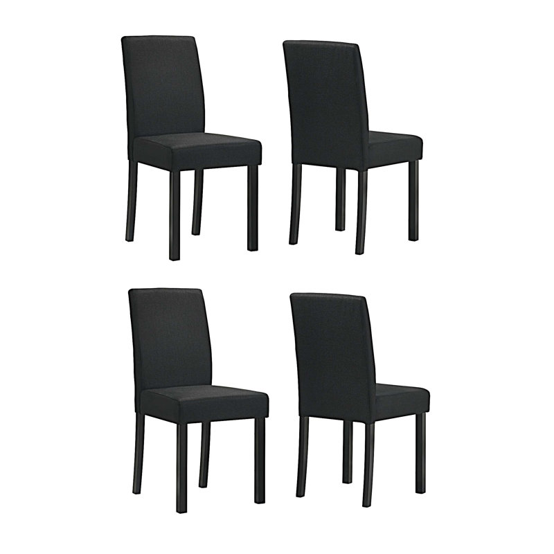 Modern Fabric Upholstered Dining Chairs, Set of 4
