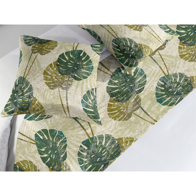 Ensemble de chemin de lit Ambesonne Monstera, Très grand