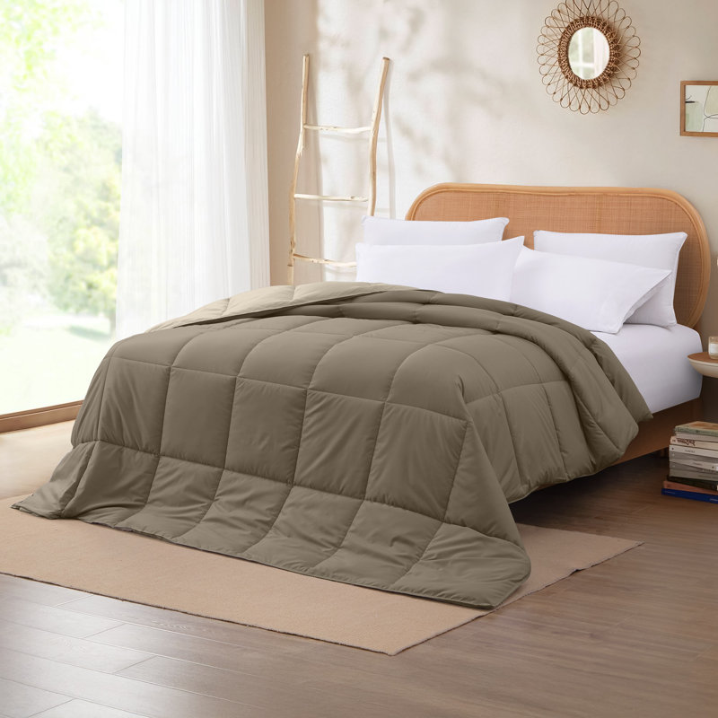 Modern Threads Comforter Duvet Insert, Reversible Quilted Down Alternative Comforter with Corner Tabs, All Season Bedding