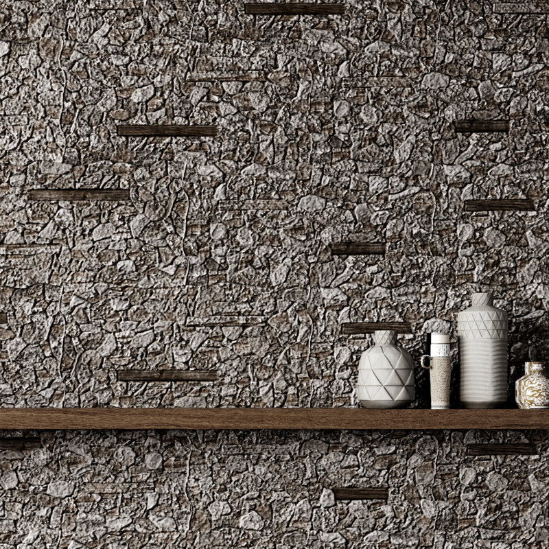 Caldera 13" x 25" Porcelain Stone Look Wall & Floor Tile, Brown