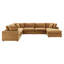 Canapé modulaire en velours rembourré 7 pièces Modway Commix-1138951650
