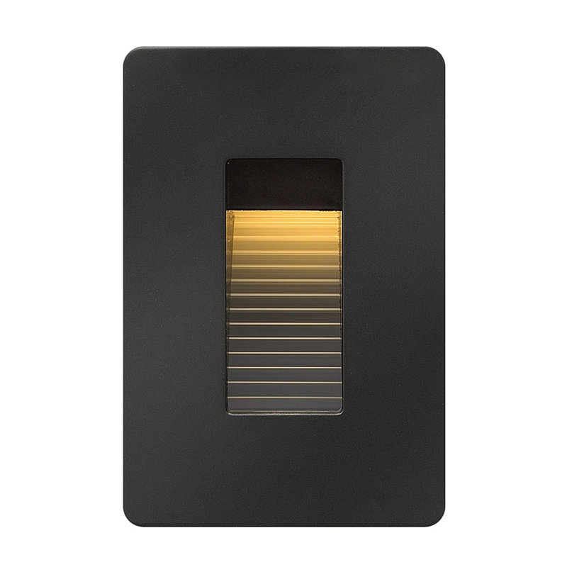 Hardy Island Luna Integrated LED Indoor/Outdoor Step Light, Satin Black, 2700K