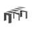 Console Table Compton, Extendable Dining Table With Multipurpose Extensions Up To 10 Seats-187135298