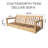 Crelake 107'' Wide Rectangular Teak Patio Sofa with Sunbrella® Cushions-283519372