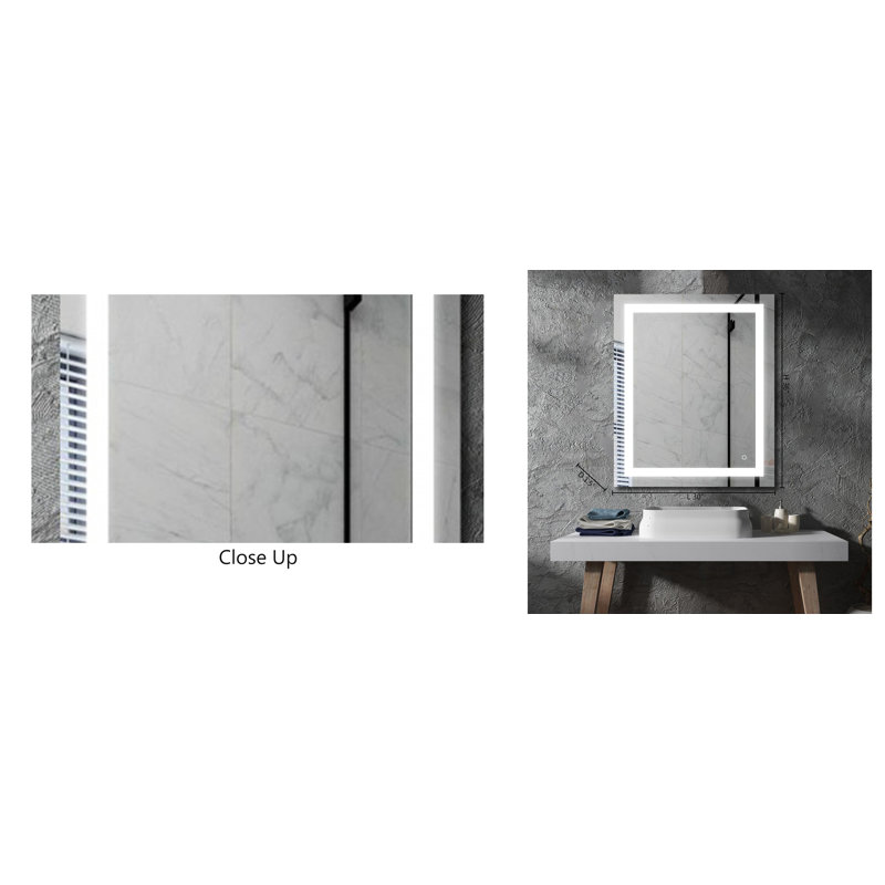 Miroir de salle de bain Daracha, 36 po x 30 po