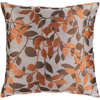 Wind Chime Taupe Transitional Throw Pillow