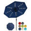 Parasol solaire 9 pi avec 32 lumières DEL pour piscine, terrasse, jardin et jardin 9 pi