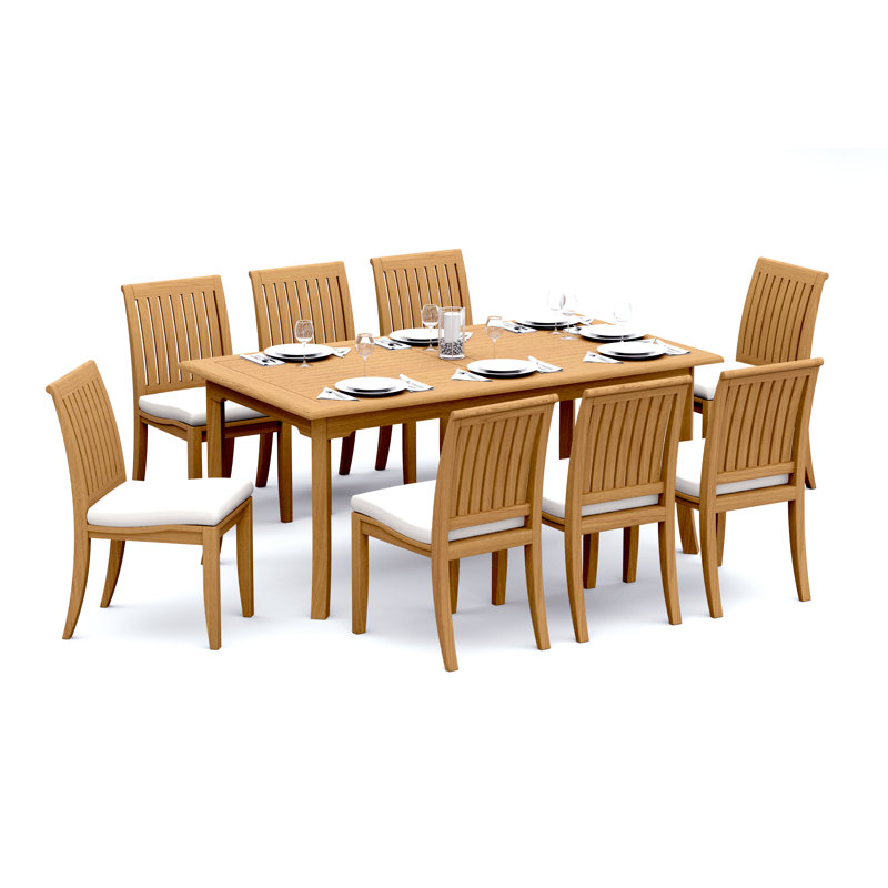 Ensemble repas d'extérieur rectangulaire L 71 po Lagos, 8