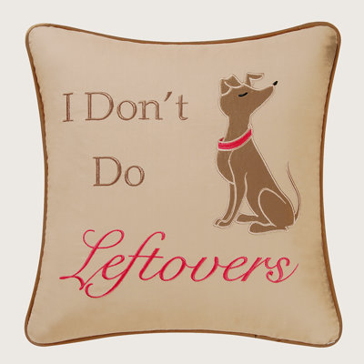 Do Leftovers Quilted Pillow