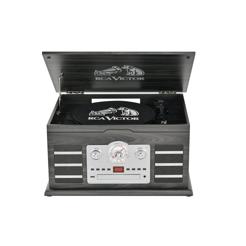 Centre musical 8-en-1 avec flux audio, Gris