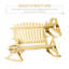 Banc double berçant en bois
