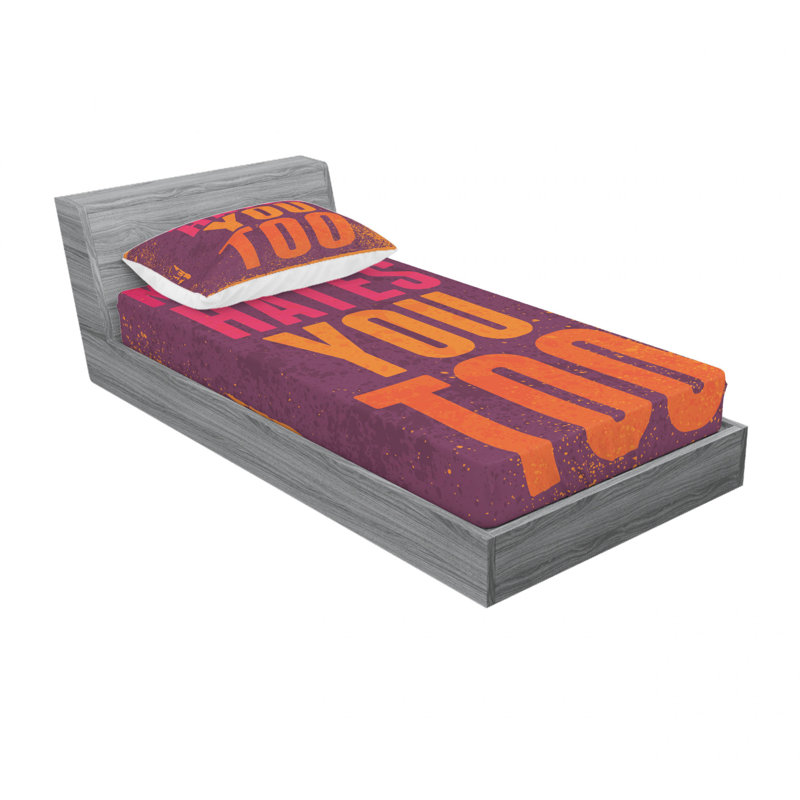 Ensemble de draps Grunge, Ensemble de draps pour lit simple TG avec drap-hou