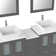 Melbourne 84'' Double Bathroom Vanity with Engineered Marble Top with Mirror
