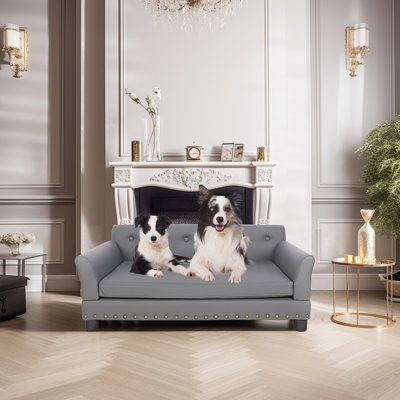 Orthopedic Leather Pet Bed