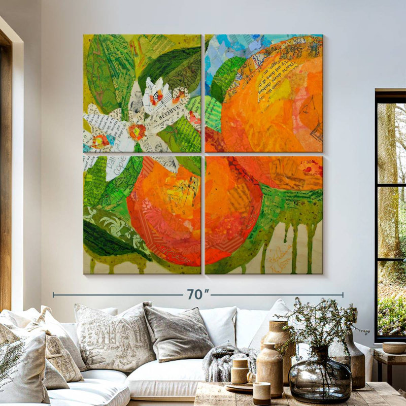 Yarlin Florida Oranges, 57" H x 57" W
