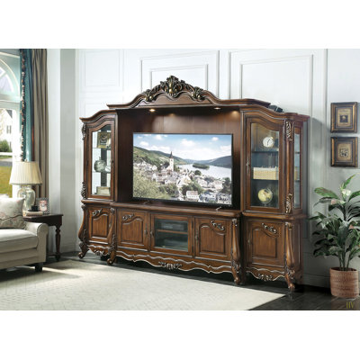 Latisha Entertainment Center, Durable & Space-Saving Design, Elegant Decor For Living Room & Bedroom