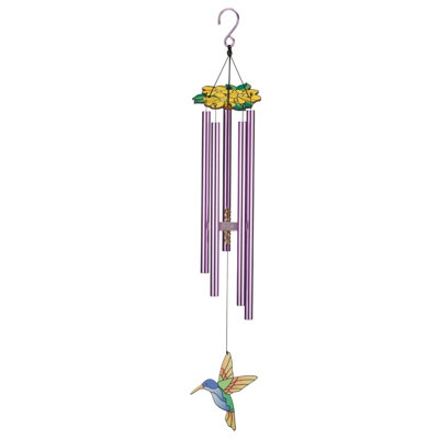 32 carillons à vent en métal et acrylique avec crochet décoratif et 32 décorations inspirées de la nature