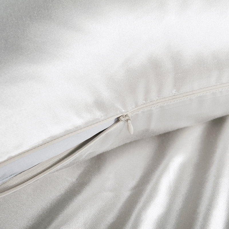 Sateen Standard Pillow Case, Standard, Grey
