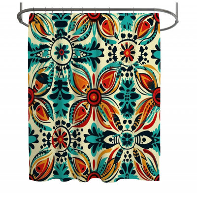 Indian Shower Curtain -  traditional Bathroom Decor