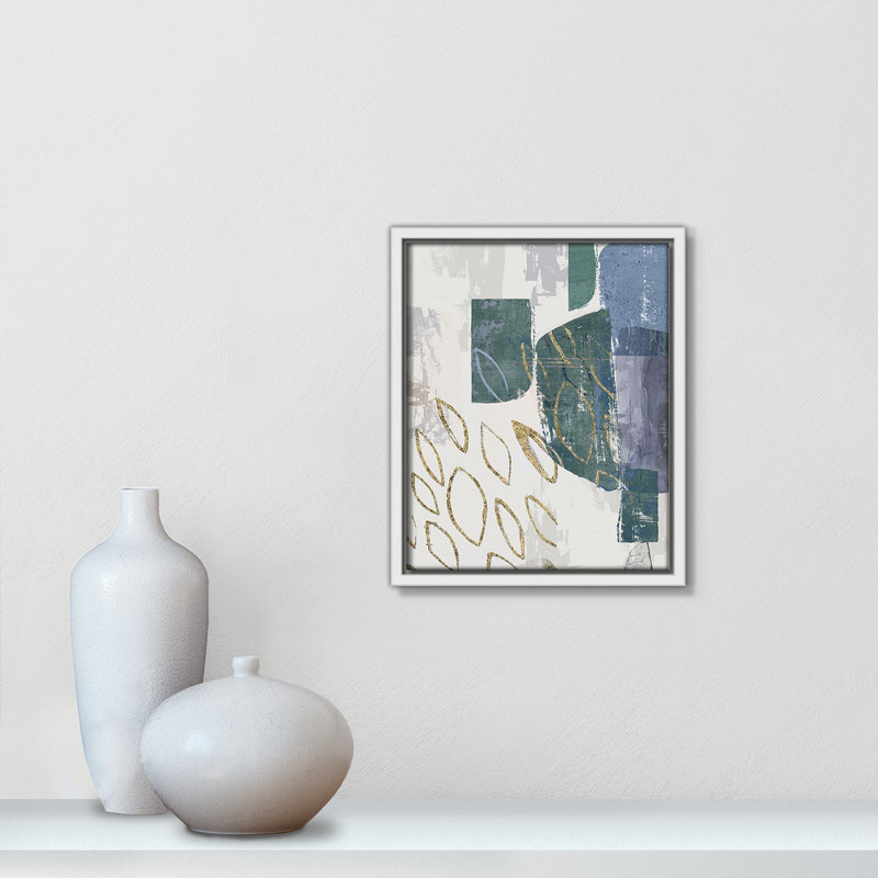 Shape of Formation III - Blue Version Print par Casa Fine Arts, H 11,5 po x l 9,5 po, Blanc