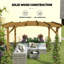 Pergola arquée, treillis de jardin pour l'extérieur