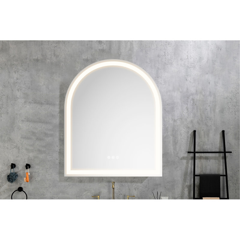 Miroir de salle de bain mural sophistiqué avec fonctions avancées pour des salles de bain élégantes, 36 po x 30 po