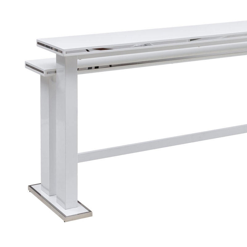Wavell Console blanche rectangulaire en bois