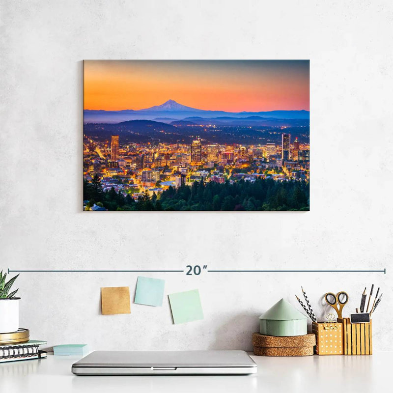 Sireci Tacoma Sunset Skyline, 8" H x 12" W
